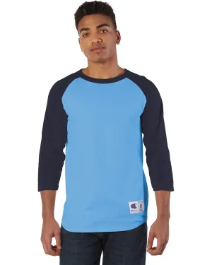 Champion T1397 Adult Raglan T-Shirt Flexible Ribbed Neckline family gathering