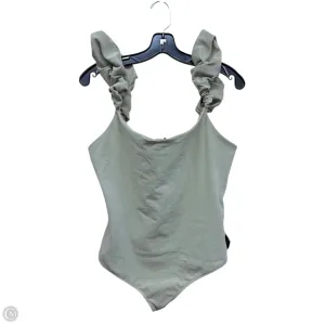 Bodysuit By Express In Green, Size: Xl racerback bodysuit