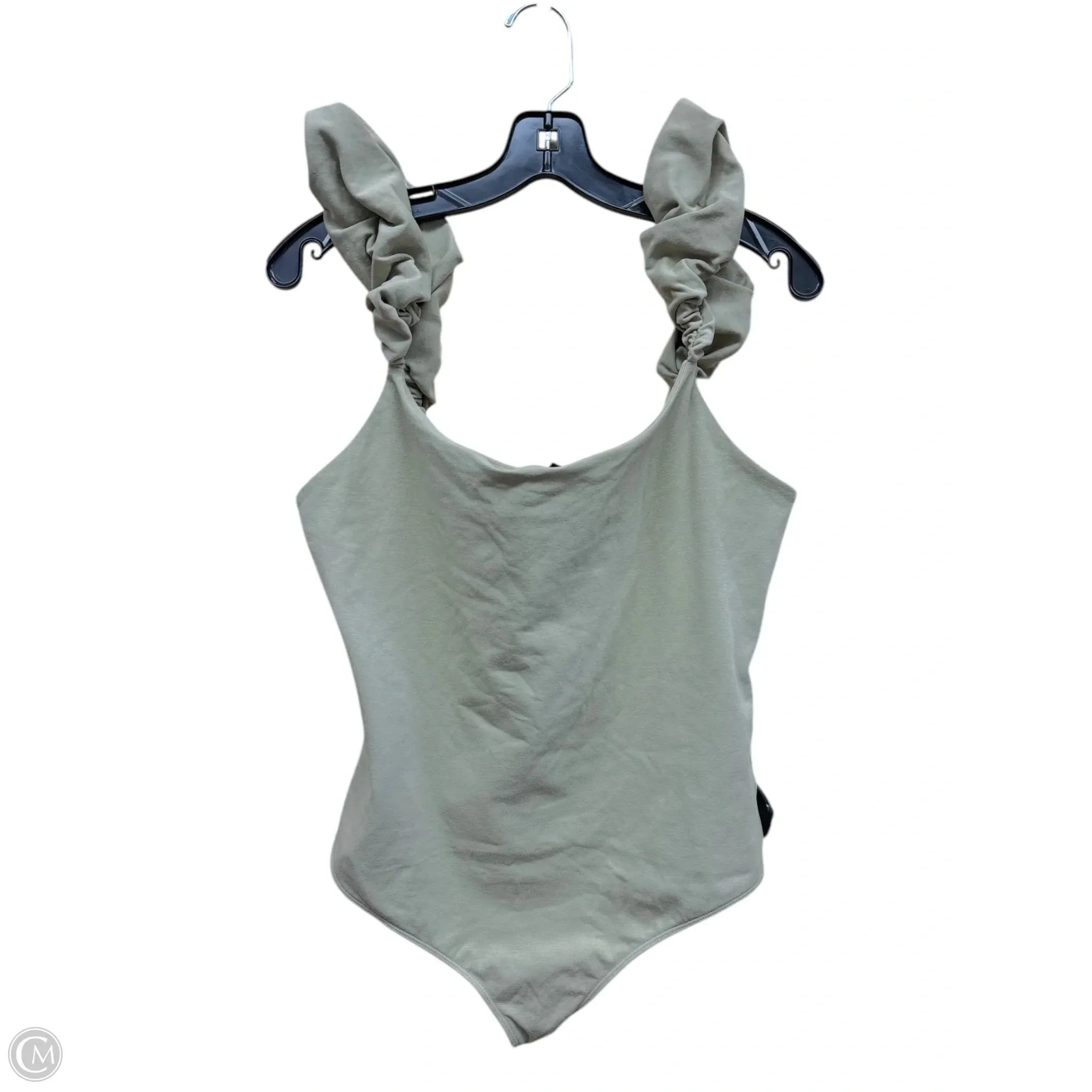 Bodysuit By Express In Green, Size: Xl racerback bodysuit
