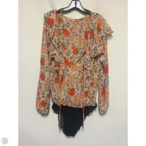 Bodysuit By Free People In Multi-colored, Size: M bodysuit with skirt low back bodysuit