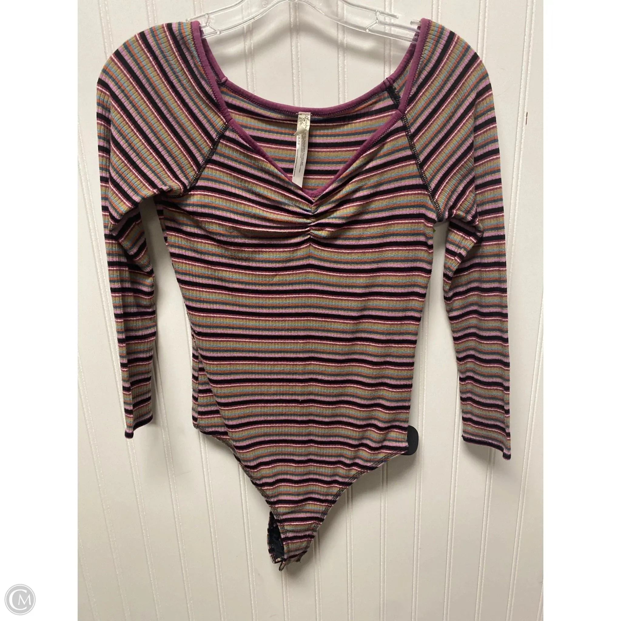 runway bodysuit Bodysuit By Free People In Striped Pattern, Size: S
