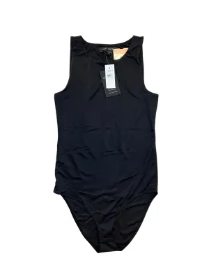 Bodysuit By Loft In Black, Size:S deep plunge bodysuit sustainable bodysuit