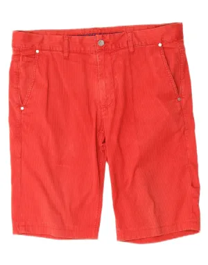 housewarming gift HARMONT & BLAINE Mens Chino Shorts W38 XL Red Striped Cotton