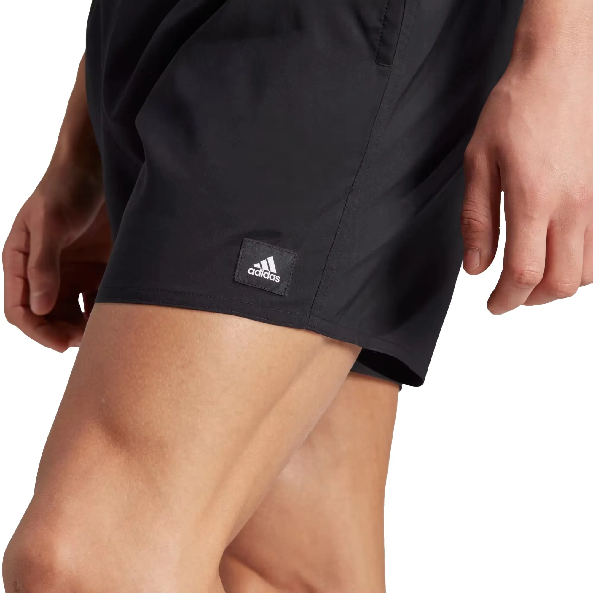 adidas Solid CLX Mens Swim Shorts - Black Quick Release Clasp Foam Free Padding