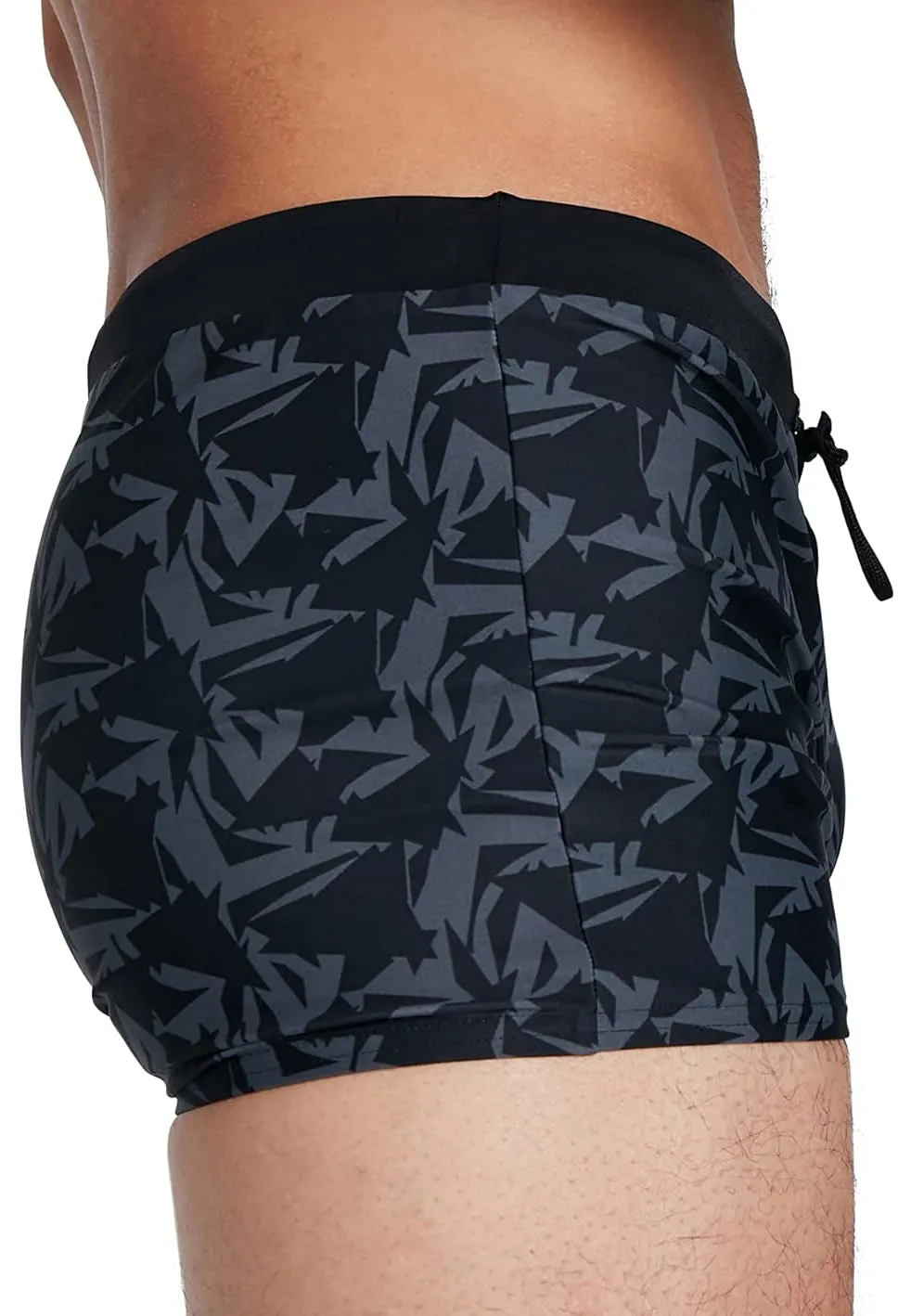 Tagless label Speedo Valmilton Mens Swim Shorts - Black