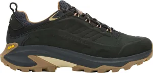 puncture resistant Merrell Moab Speed 2 Leather Waterproof Mens Walking Shoes - Black