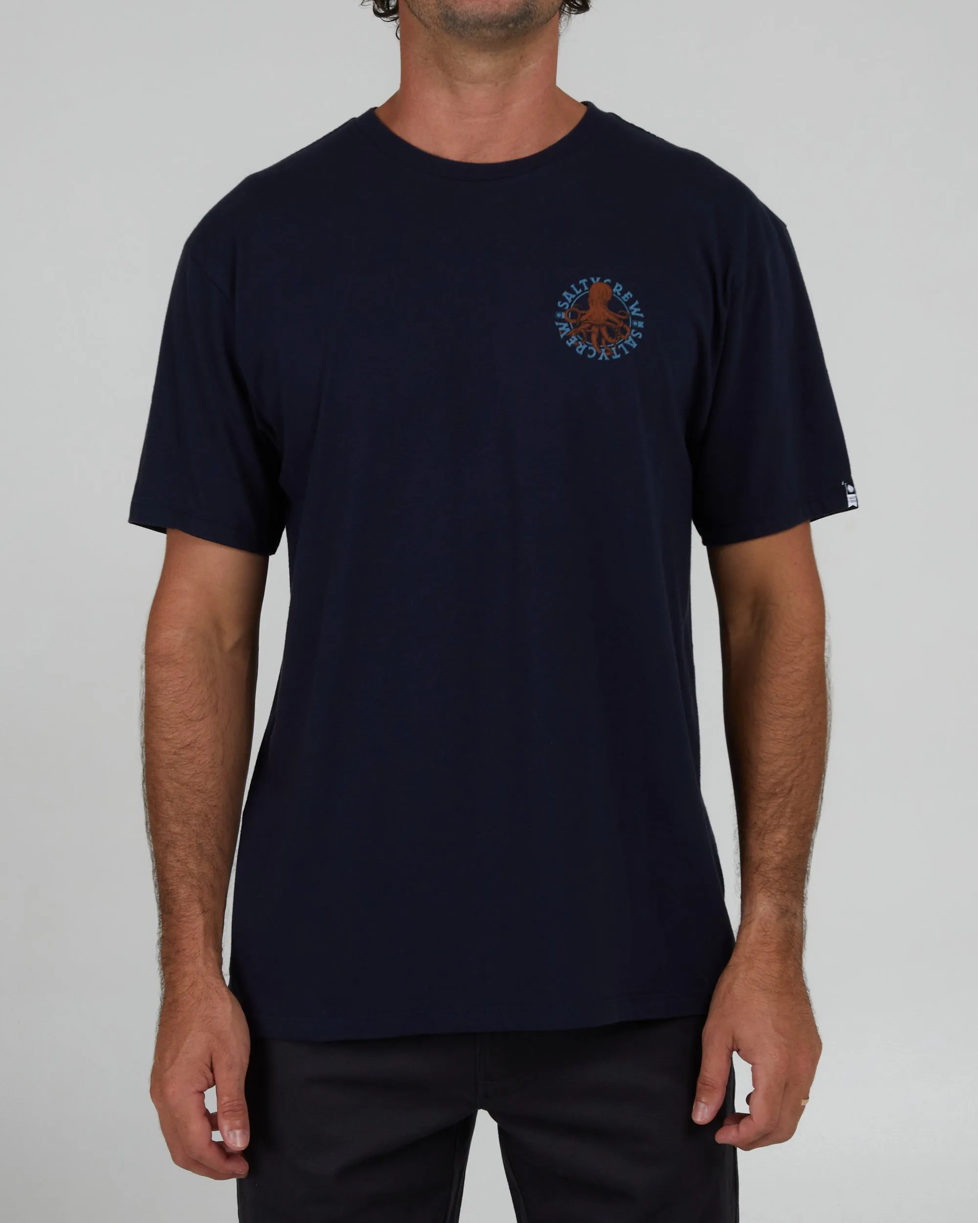 Tentacles Premium Tee - Navy proper length Seasonal Must-Have