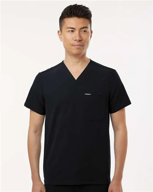 EasyCareFabric Jaanuu M10001 Holmes Everyday 1-Pocket Scrub V-Neck Top