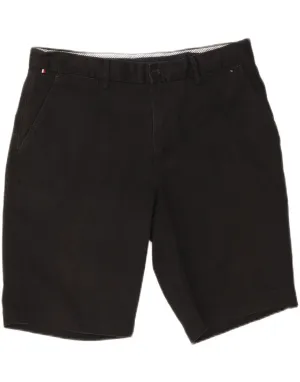 Breezy Stretch TOMMY HILFIGER Mens Chino Shorts W33 Medium  Black Cotton