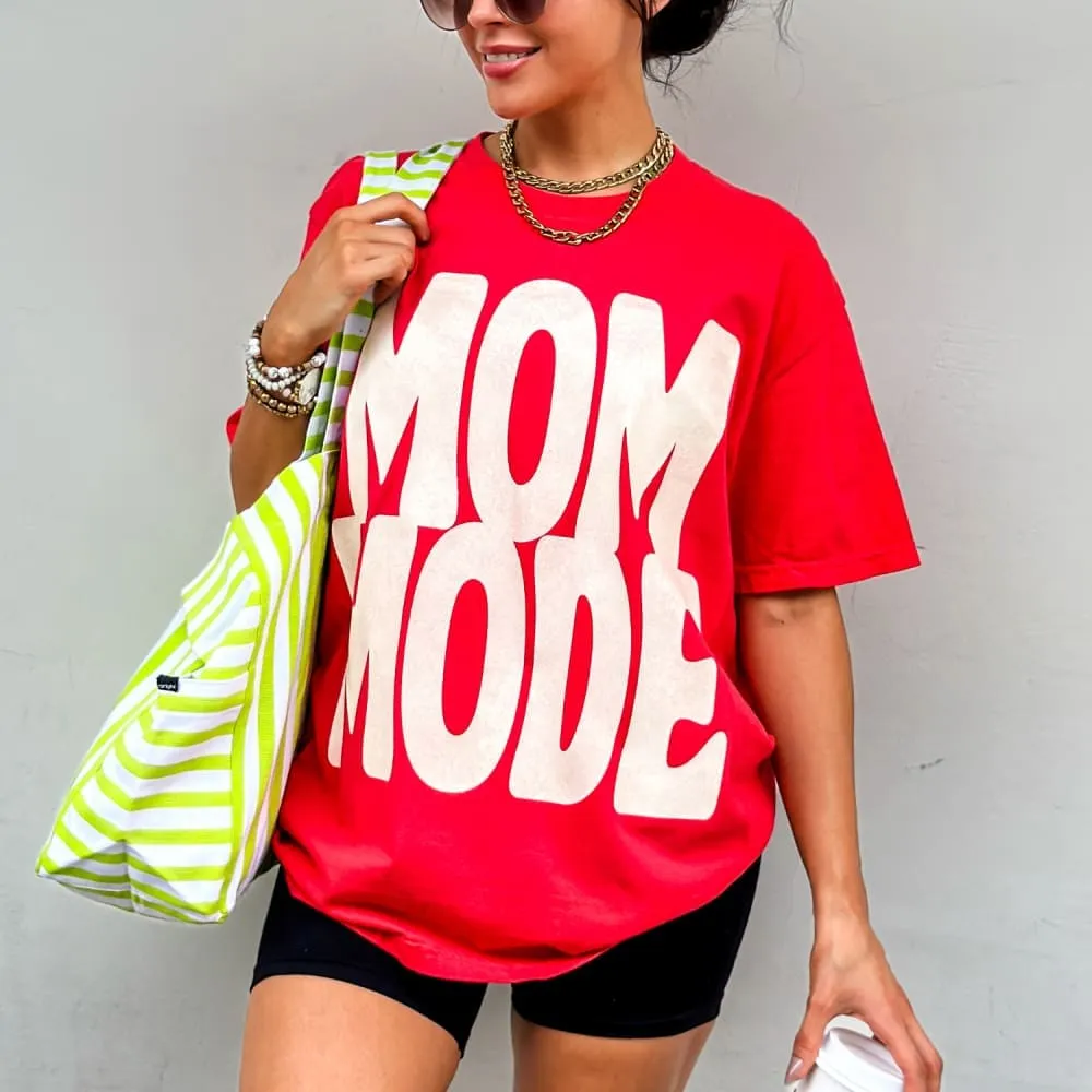 Bold Mom Mode Tee OdorResistant Technology Cycling endurance