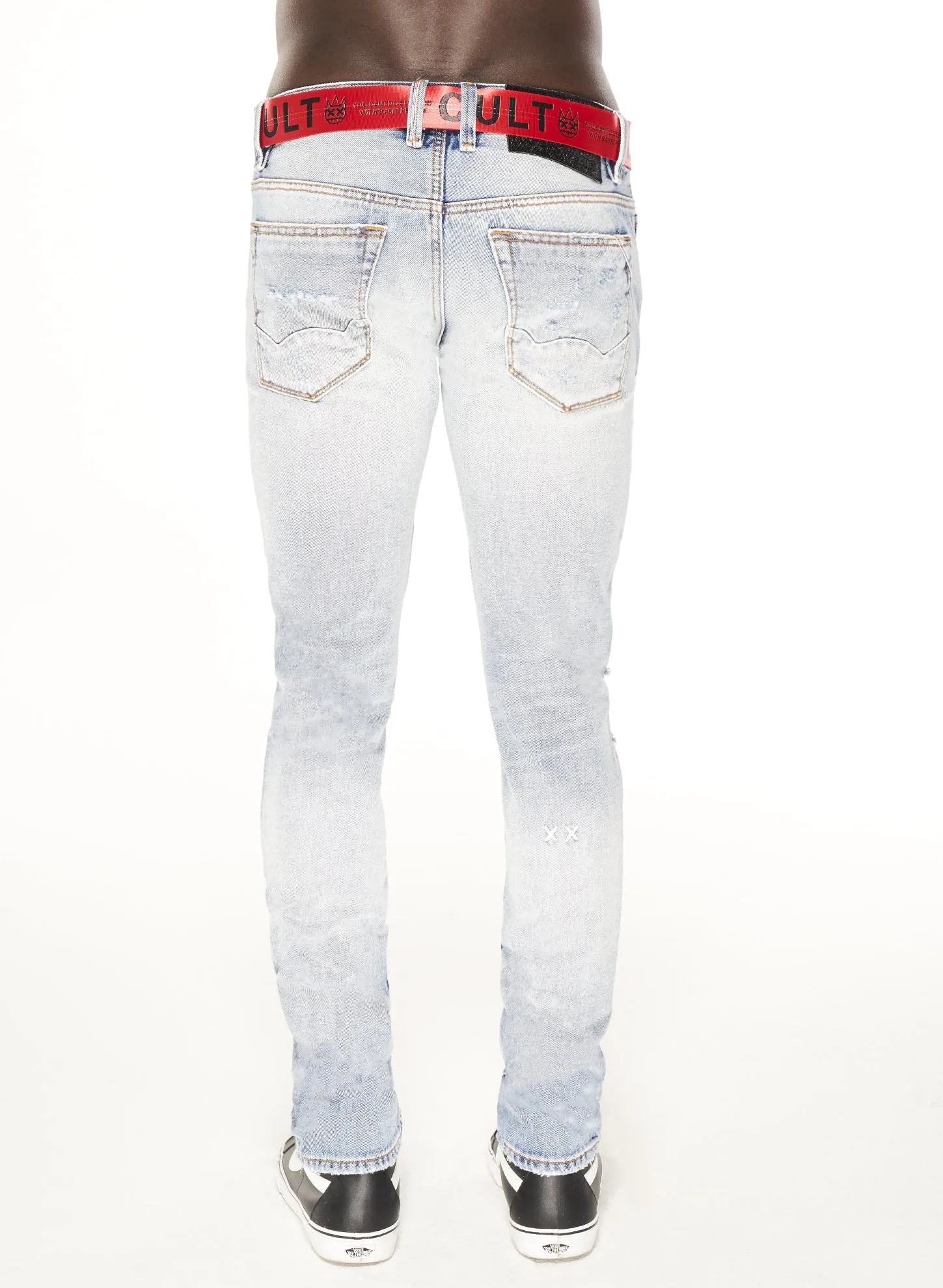 PUNK SUPER SKINNY STRETCH IN BLEACH fresh feel Lightweight Morning Stroll Durable