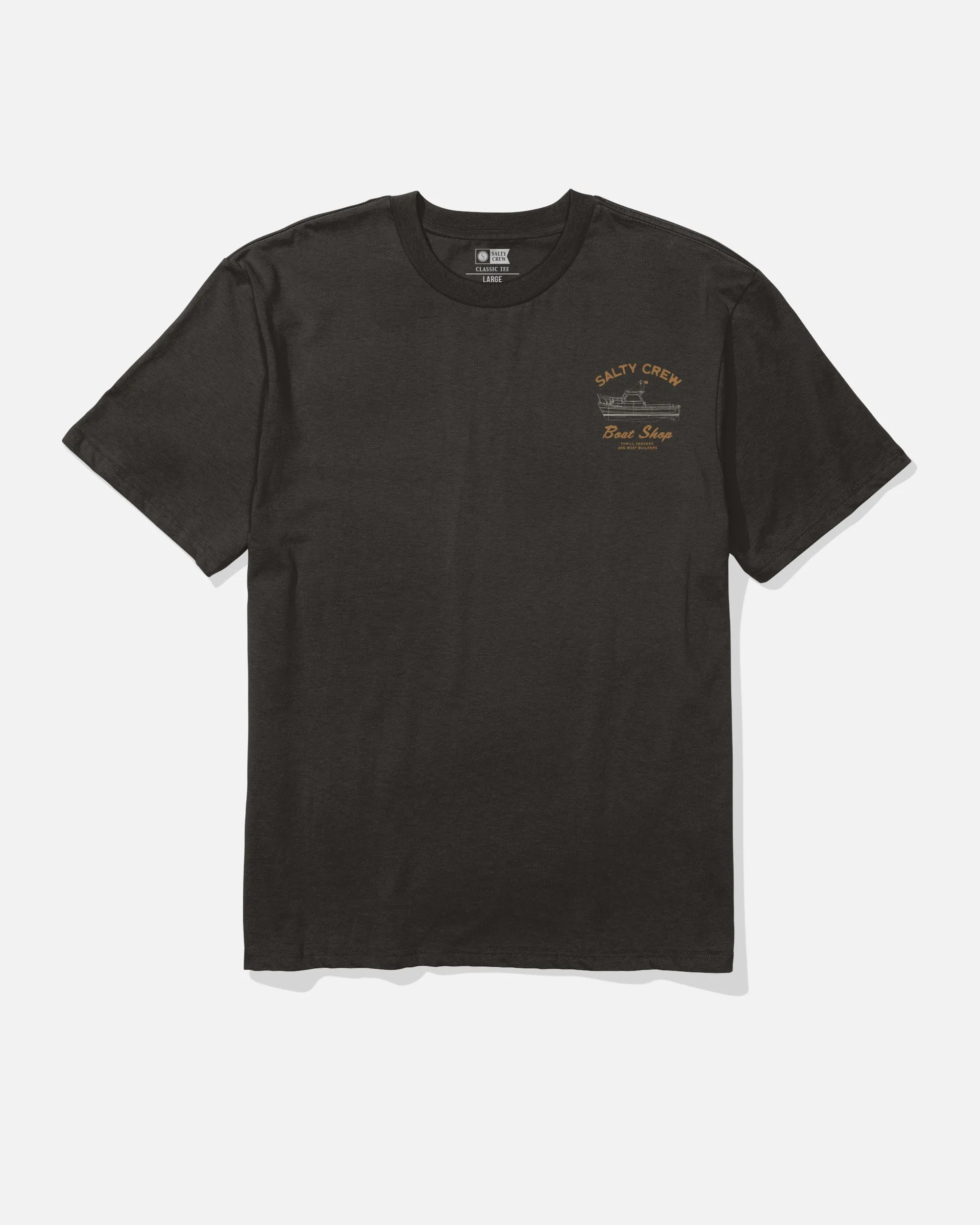 Boat Shop Classic Tee - Black SoftenedTexturedWeave