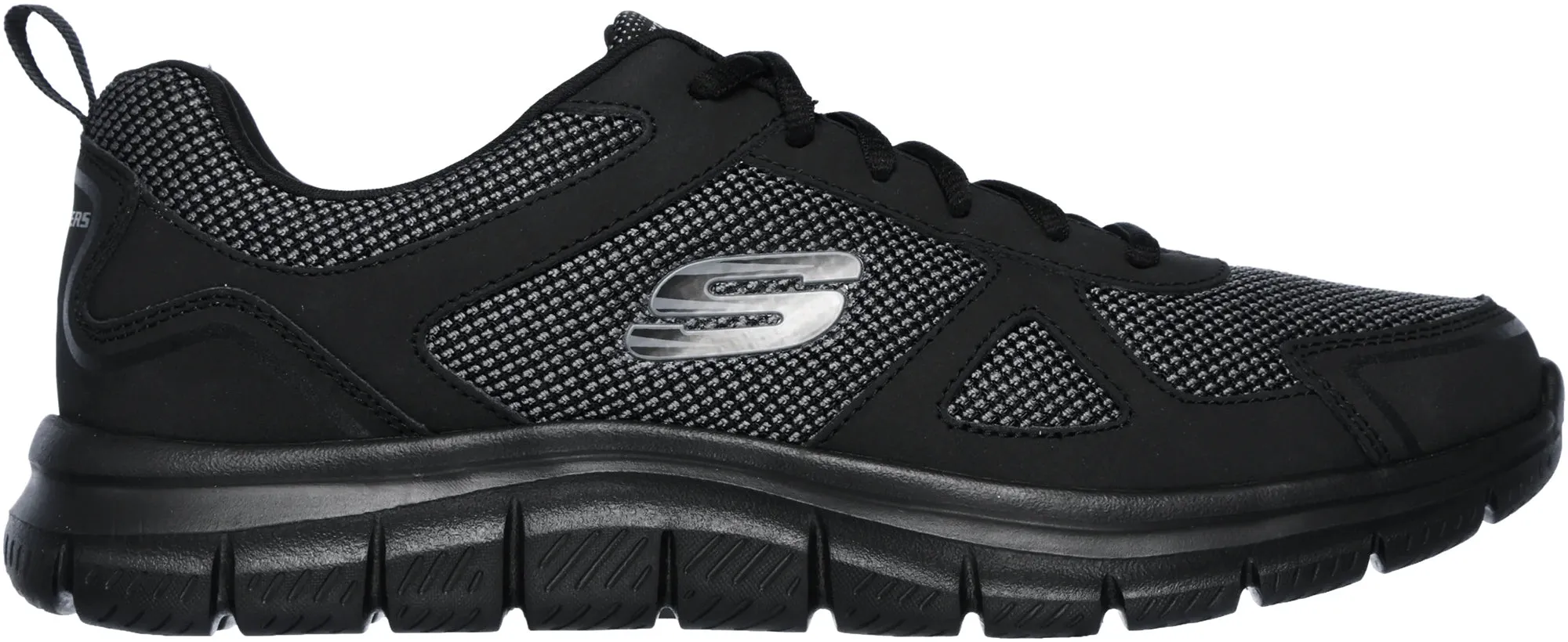 Odor Resistant Technology Carbon Fiber Reinforced Skechers Track Bucolo Mens Training Shoes - Black