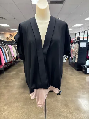 Bodysuit By Amanda Uprichard In Black & Tan, Size:M chic bodysuit