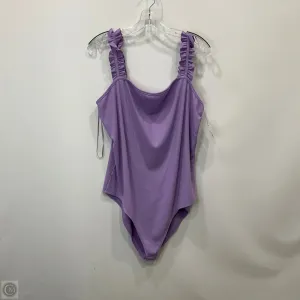 Bodysuit By Gilli In Purple, Size: 2x curve bodysuit white bodysuit