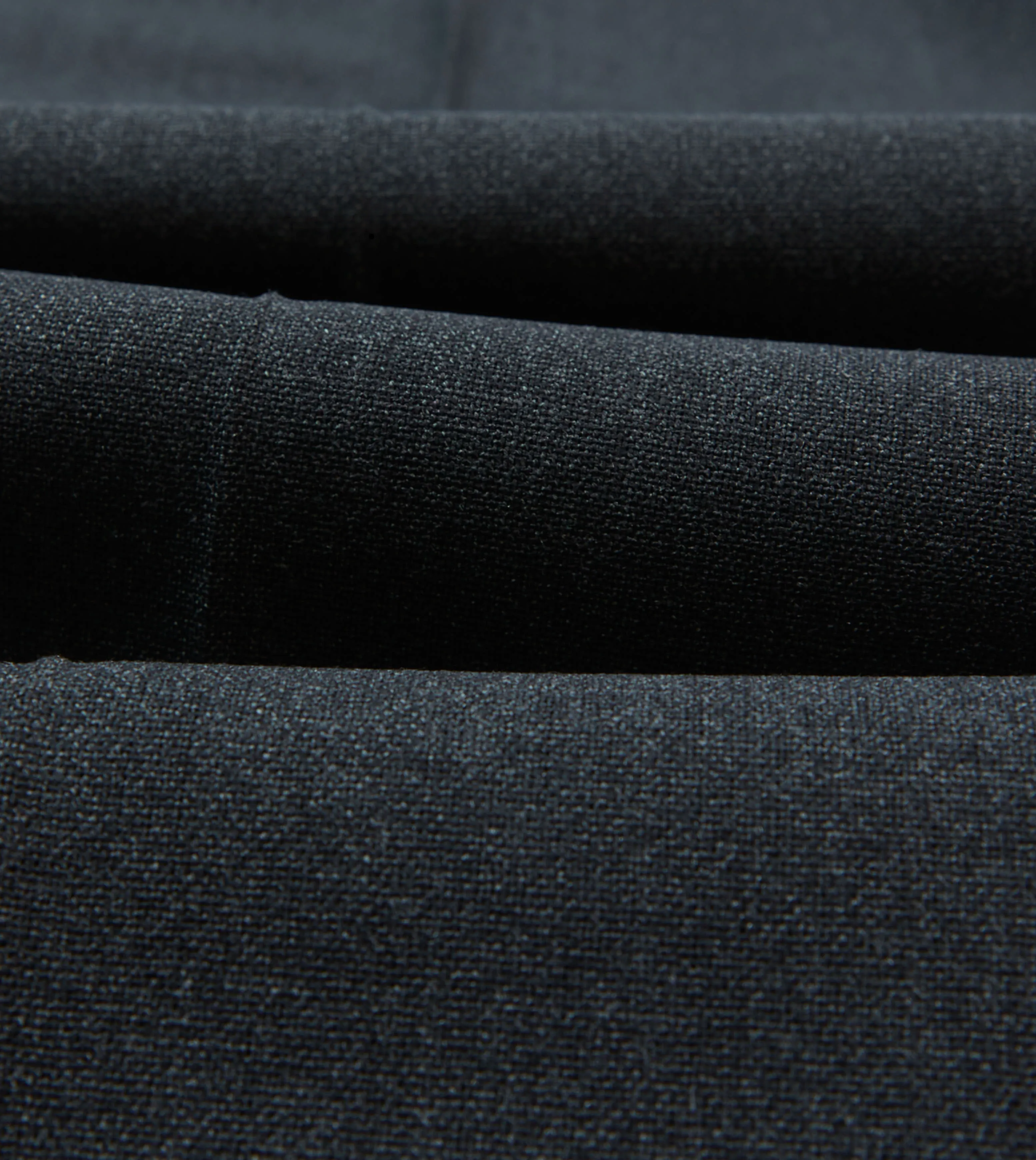 Charcoal Tropical Wool Flat Front Trouser Smart Tailoring