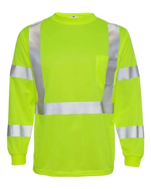 Classic Layer Wear Party fun Kishigo 9145-9146 Long Sleeve Class 3 T-Shirt