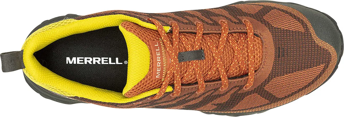 Ultimate Footwear High Altitude Trekking Merrell Speed Eco Waterproof Mens Walking Shoes - Orange