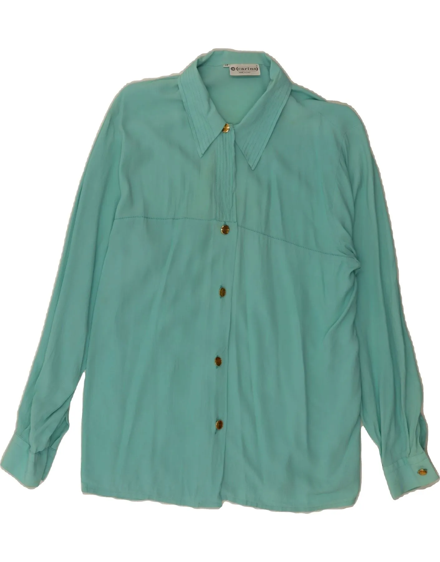 Modern Fit CARINA Womens Shirt Blouse IT 48 XL Turquoise