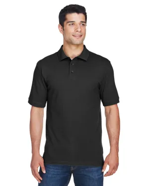 Harriton M200T Men's Tall 6 oz. Ringspun Cotton Piqu Short-Sleeve Polo Essential Comfort Breathable Cotton