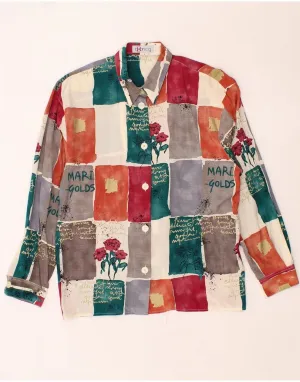 Date night BIANCA Womens Shirt Blouse EU 36 Small Multicoloured Patchwork Viscose