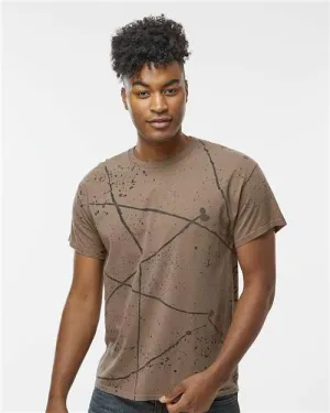 TexturedWeavePattern Dyenomite 200SL Splatter T-Shirt