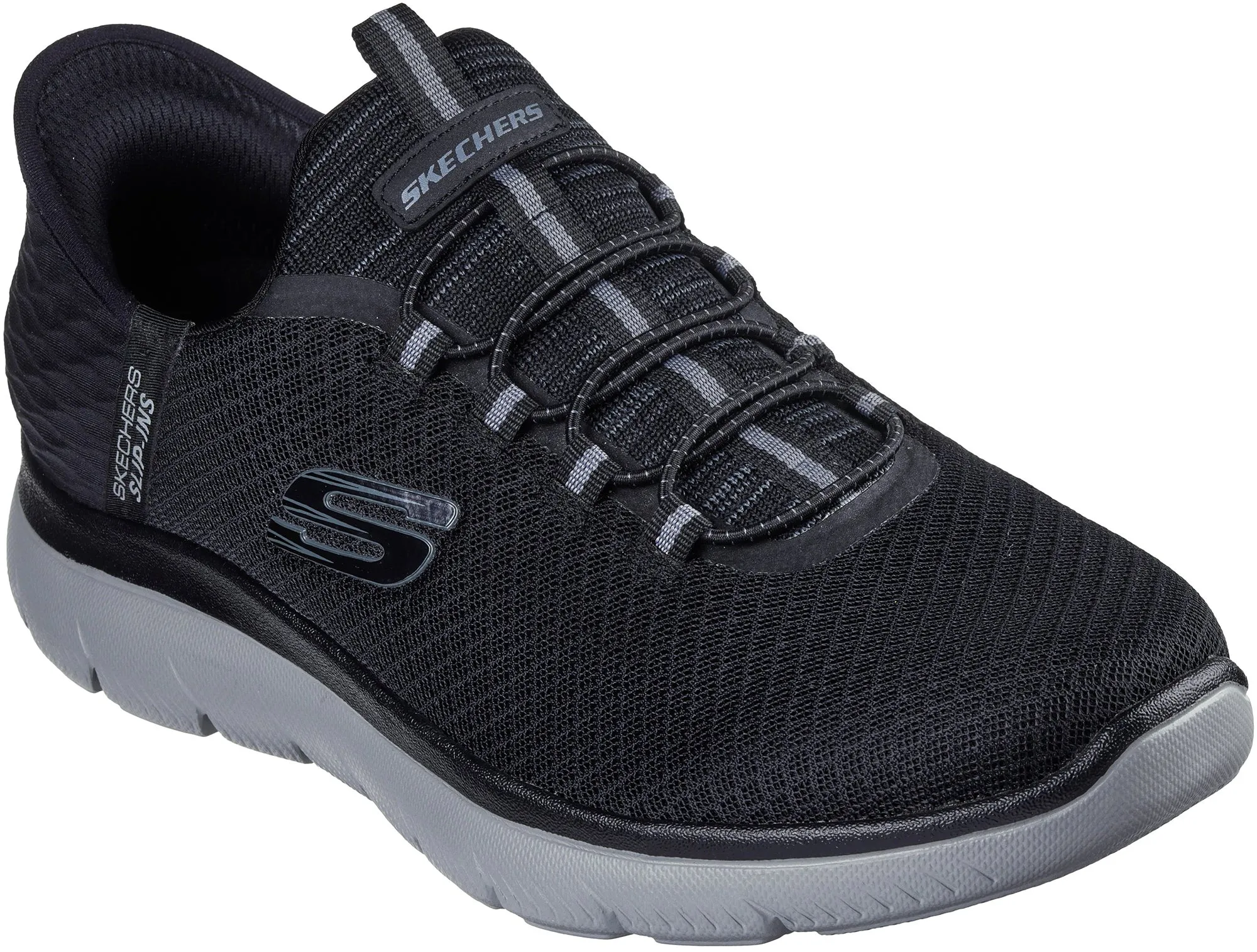 Boosted sole Cozy Motion Skechers Summits High Range Mens Training Shoes - Black