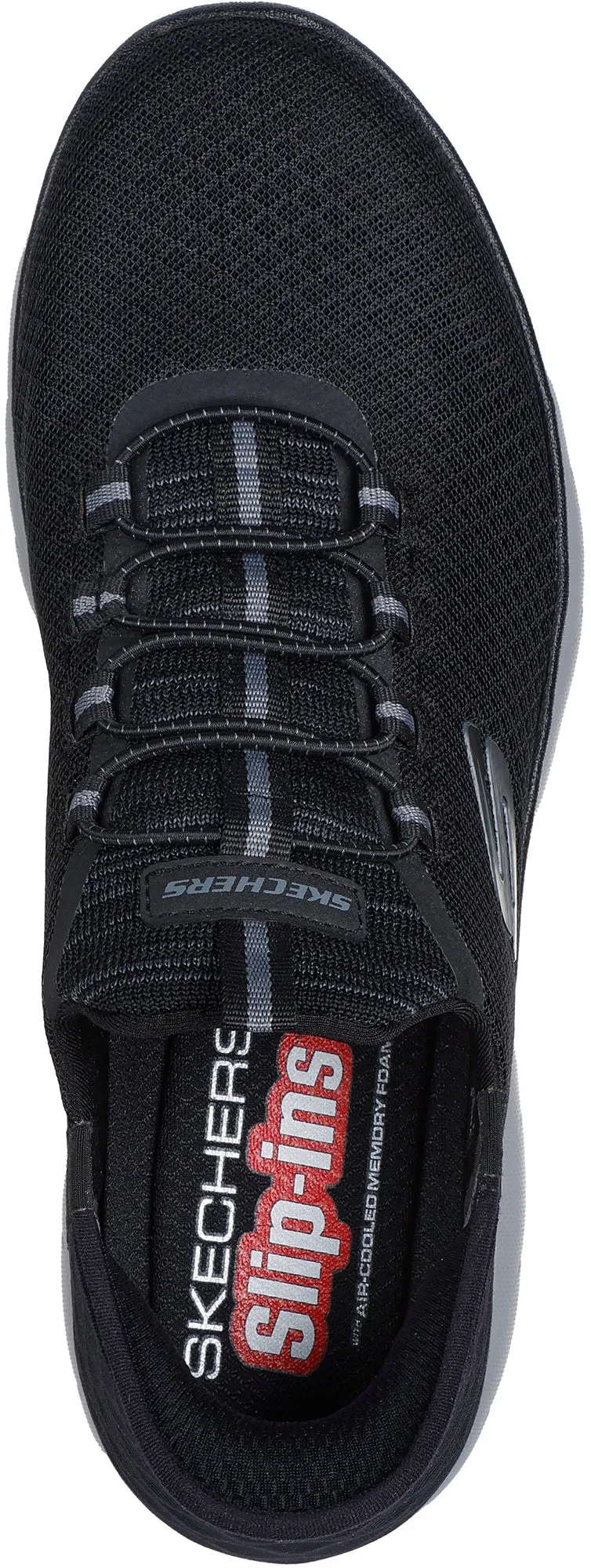 Skechers Summits High Range Mens Training Shoes - Black Neutral Stability Cushion Line