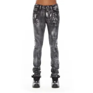Multi Purpose Pockets Softened Fabric PUNK SUPER SKINNY IN PHANTOM
