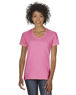 Gildan G500VL Ladies' Heavy Cotton V-Neck T-Shirt Antibacterial Treatment Trendy Layering