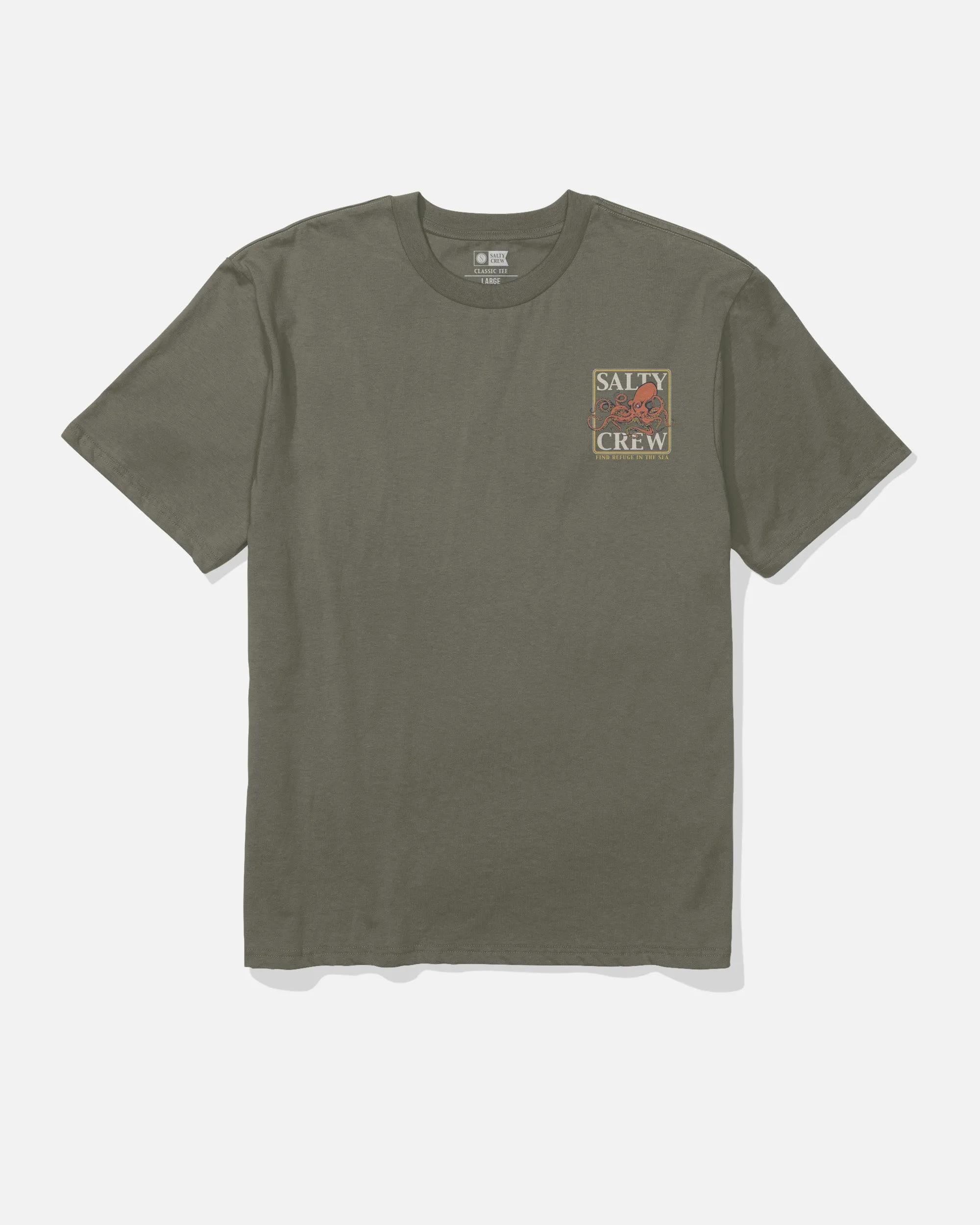 Ink Slinger Classic Tee - Dusty Olive Functional Side Gussets