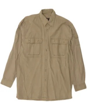 Ergonomic Back Panel TCM Mens Shirt Medium Beige Cotton