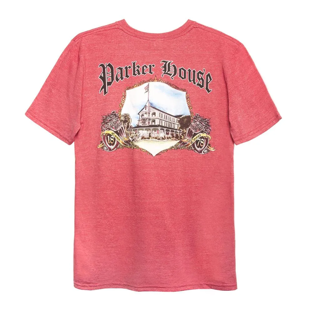 Trendy Design Natural Fiber Blend Building Back T-Shirt