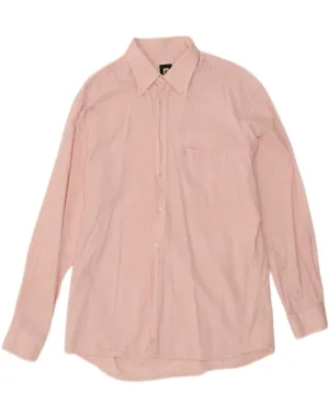 ROCCOBAROCCO Mens Shirt Large Pink Flexible Shoulder Panels