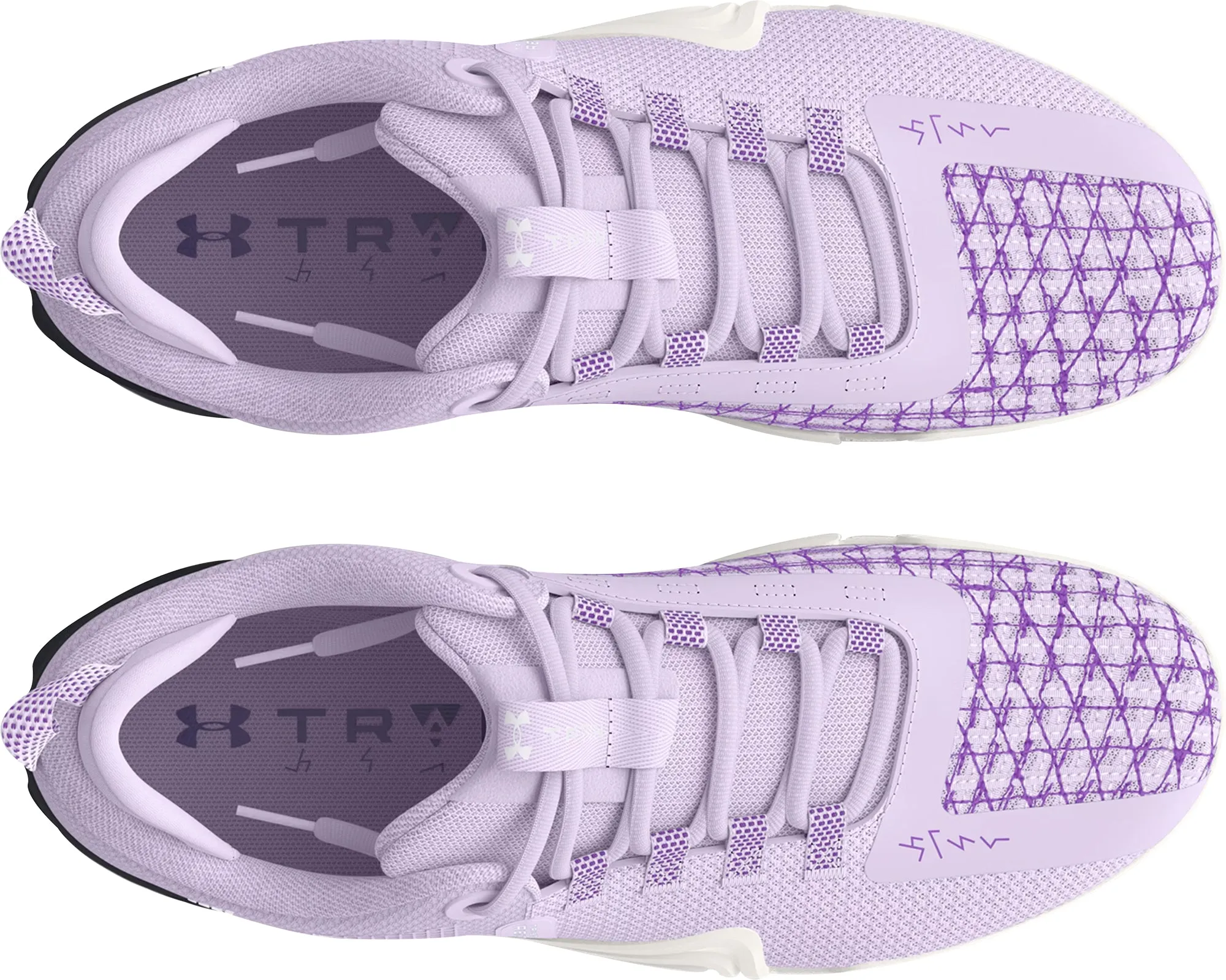 Under Armour Reign 6 Womens Training Shoes - Purple Reinforced Achilles Pad Perforated Tongue Design