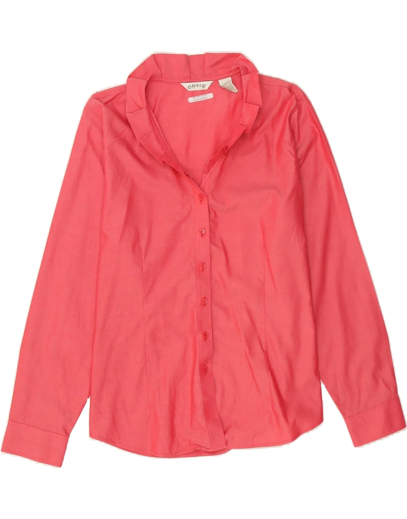 Adjustable Cuffs ORVIS Womens Shirt UK 18 XL Pink Cotton