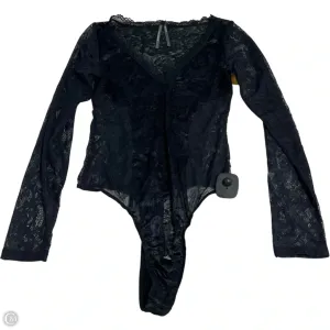 Bodysuit By Anthropologie In Black, Size: S high cut bodysuit