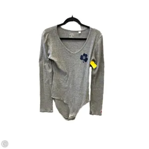 breathable bodysuit Bodysuit By Clothes Mentor In Grey, Size: L