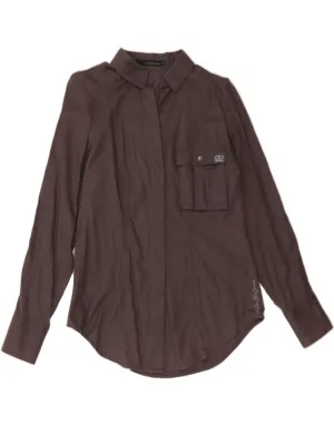 CALVIN KLEIN JEANS Womens Shirt UK 10 Small Grey Durable Texture