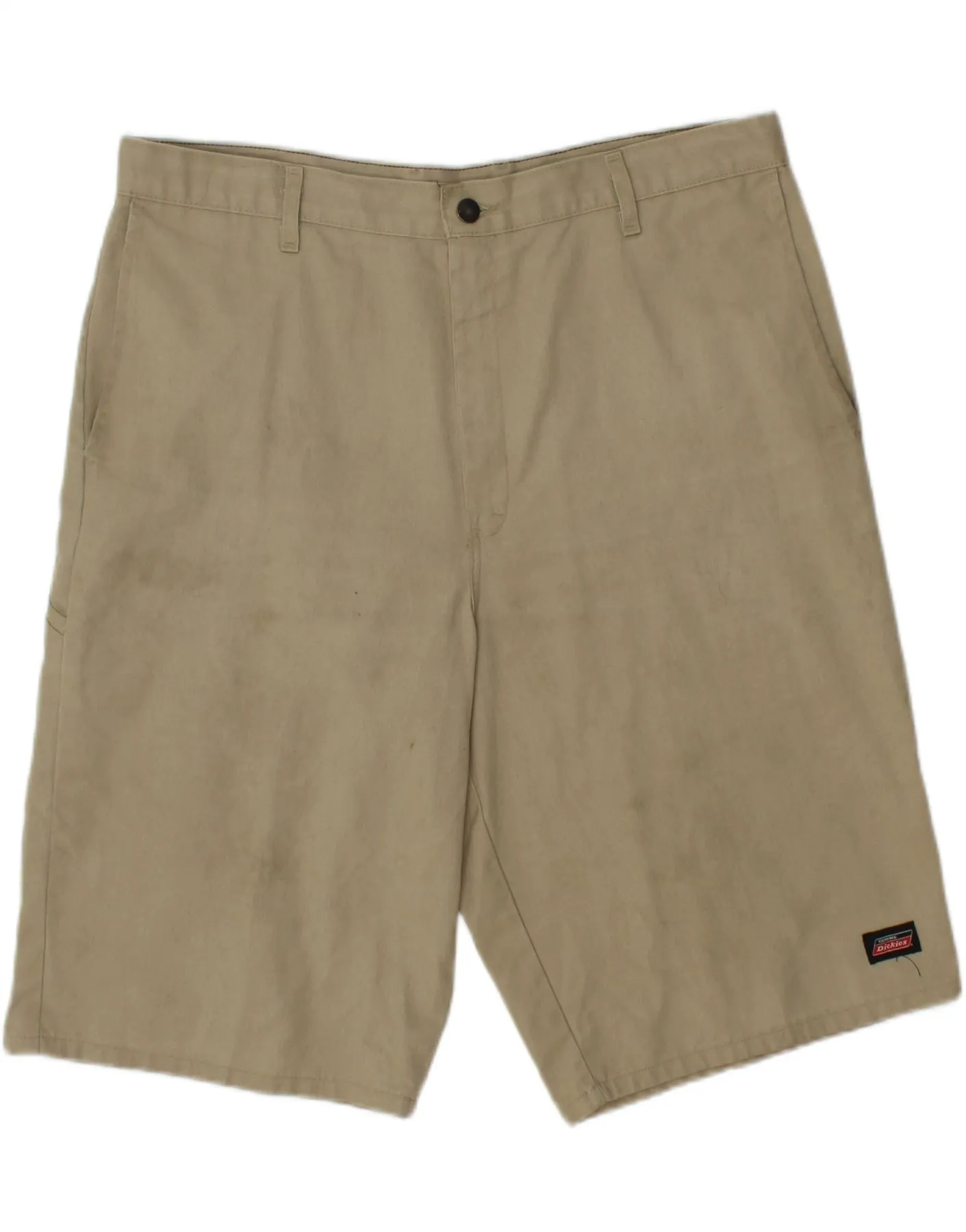 Soft Finish DICKIES Mens Cargo Shorts W38 XL Beige