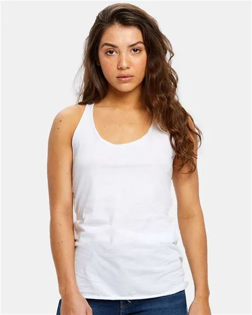 Timeless Must-Have Comfortable US Blanks US575 Women's Raw Edge Racer Tank Top