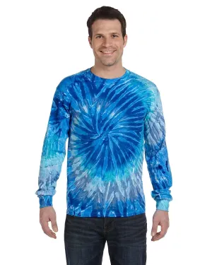 Fuzz Free Surface Timeless Comfort Tie-Dye CD2000 Adult 5.4 oz. 100% Cotton Long-Sleeve T-Shirt