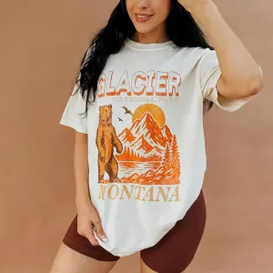 Casual Wardrobe Glacier - Heritage National Parks Tee Autumn coziness Flexible Cuff Design