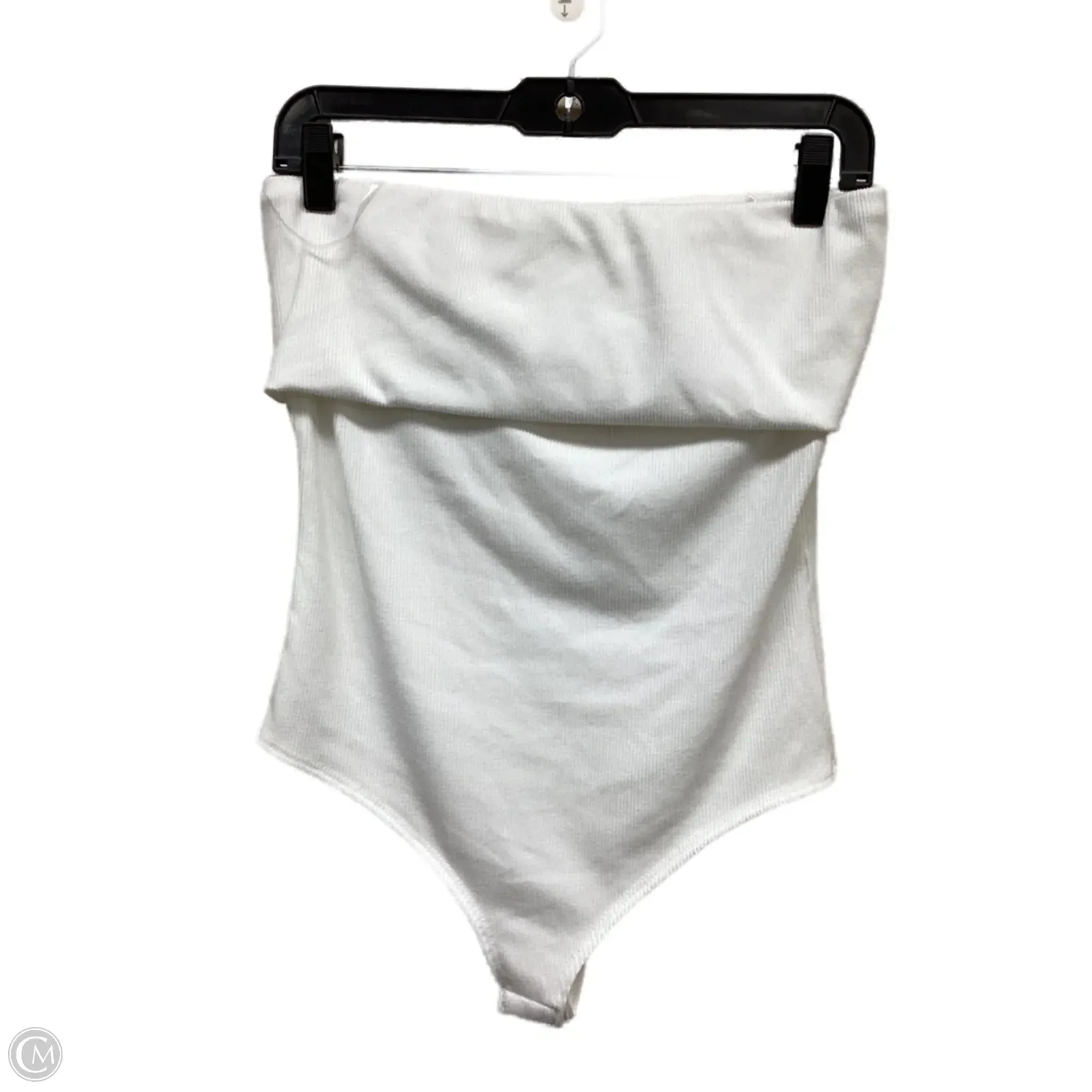 button bodysuit Bodysuit By Clothes Mentor In White, Size: L
