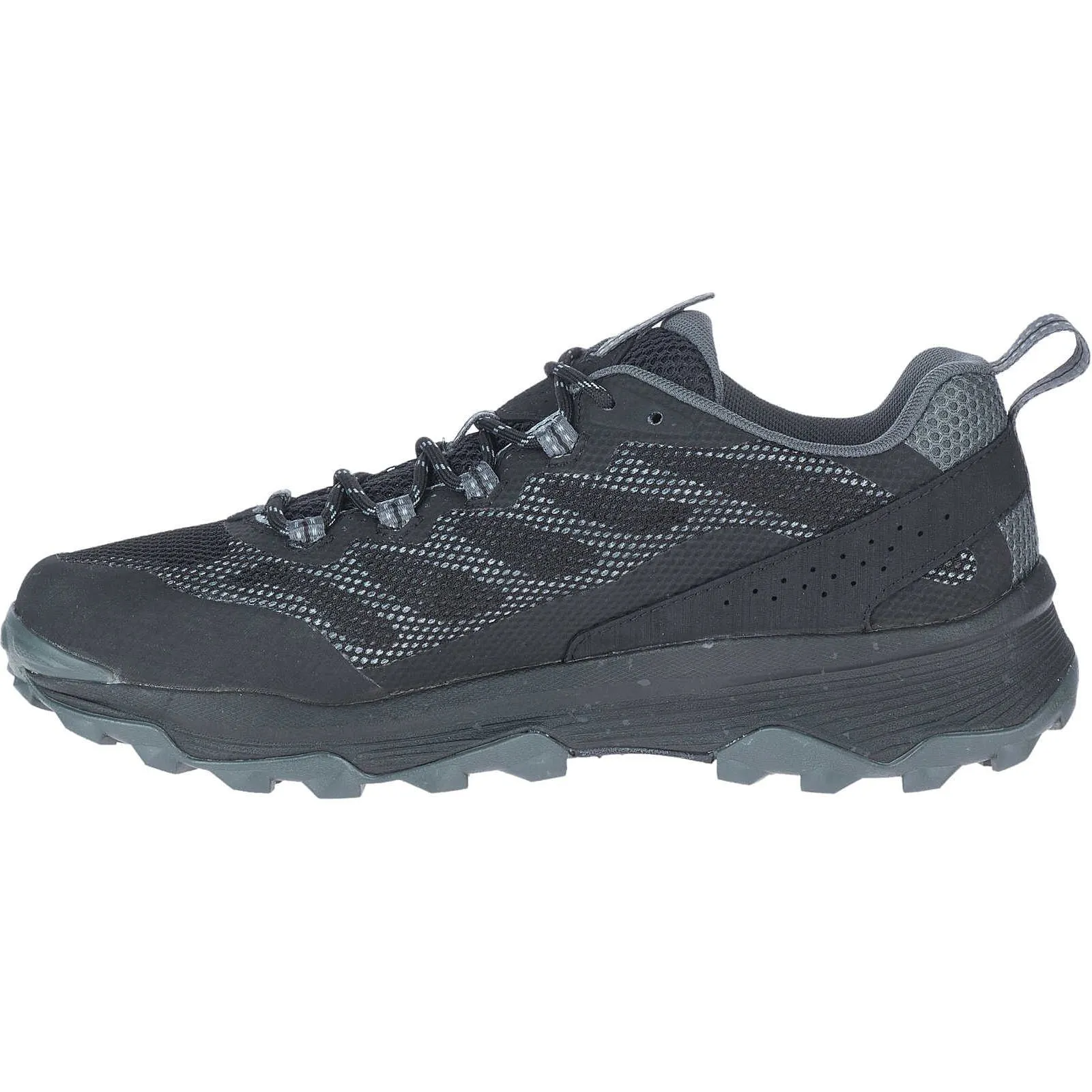 Wet Trail Stability frame Merrell Speed Strike GORE-TEX Mens Walking Shoes - Black