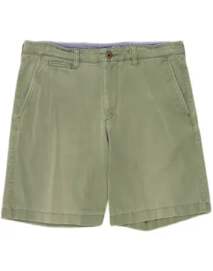 L.L.BEAN Mens Standard Fit Chino Shorts W34 Large  Green Cotton Exclusive item