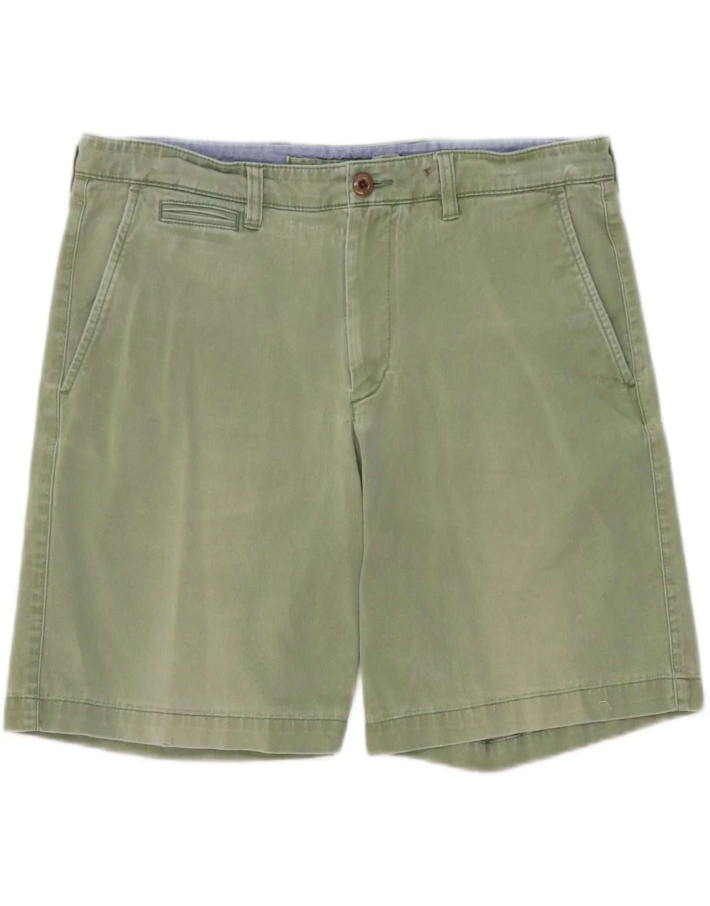 L.L.BEAN Mens Standard Fit Chino Shorts W34 Large  Green Cotton Exclusive item