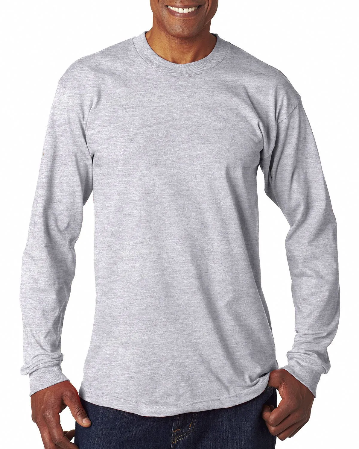 Bayside BA6100 Adult 6.1 oz., 100% Cotton Long Sleeve T-Shirt Tight fit sexiness