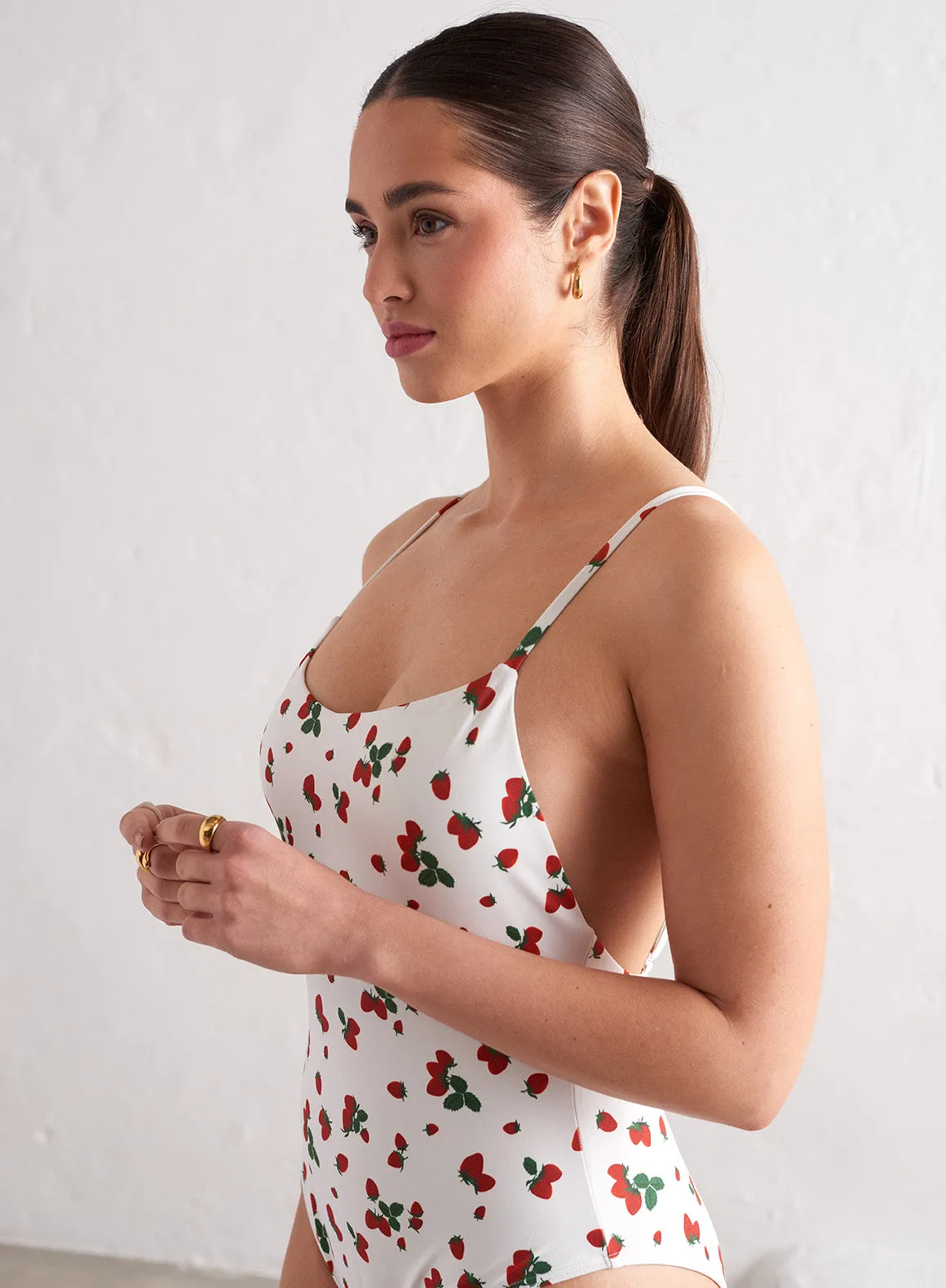 Berry/Sugar Rush Deep Back Classic Swimsuit Trendy Fashion ethical fashion