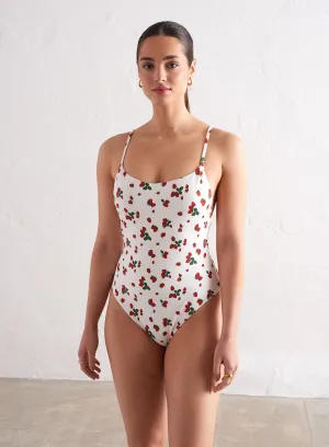 Berry/Sugar Rush Deep Back Classic Swimsuit Comfort Wear